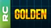 Кадр пресета Golden Glow Text: золотой текст со свечением на вертикальном видео